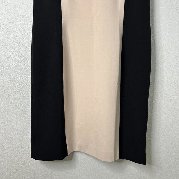 Tahari Dress Arthur S Levine Colorblock Size 10 Beige Multi Sleeveless - Picture 3 of 8